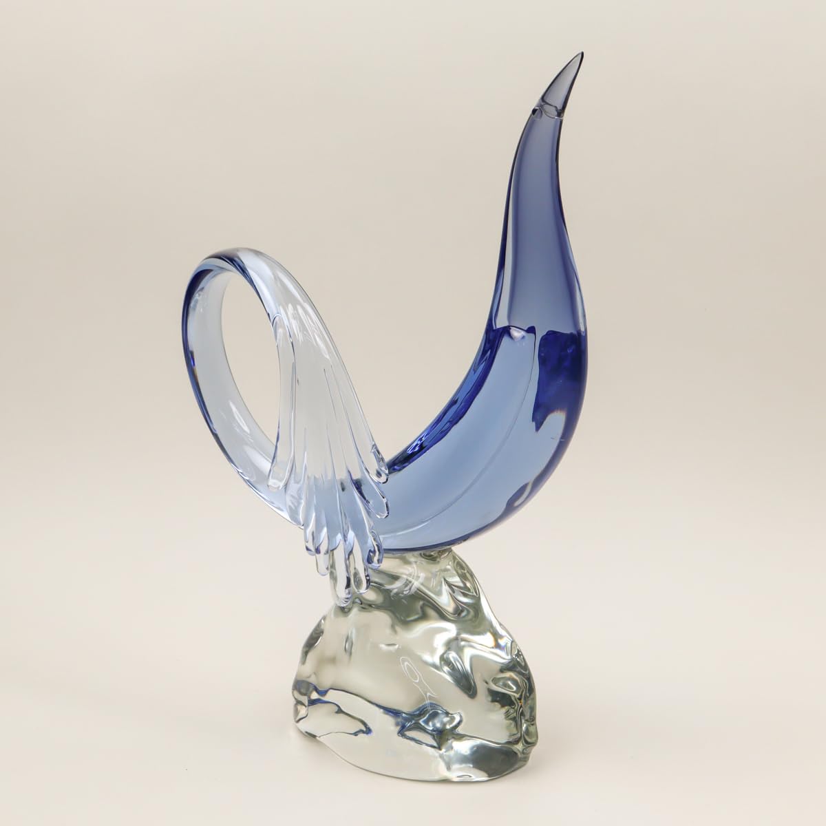Amazon.co.jp: NRhベネチアンガラスMurnoGlssムラノ鳥彫刻42cm4.4kg